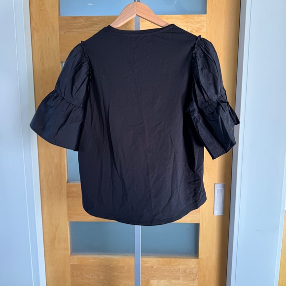 Bailey 44 Black Ruffle Sleeve Blouse - Picture 5 of 6